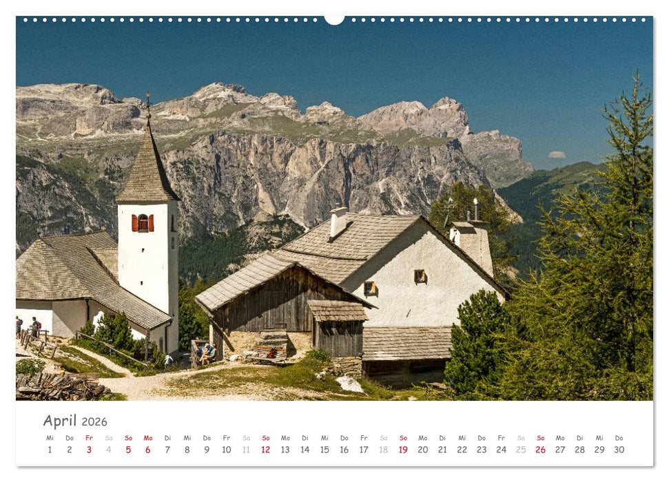 Südtirol - Land der Berge und Seen (CALVENDO Premium Wandkalender 2026)