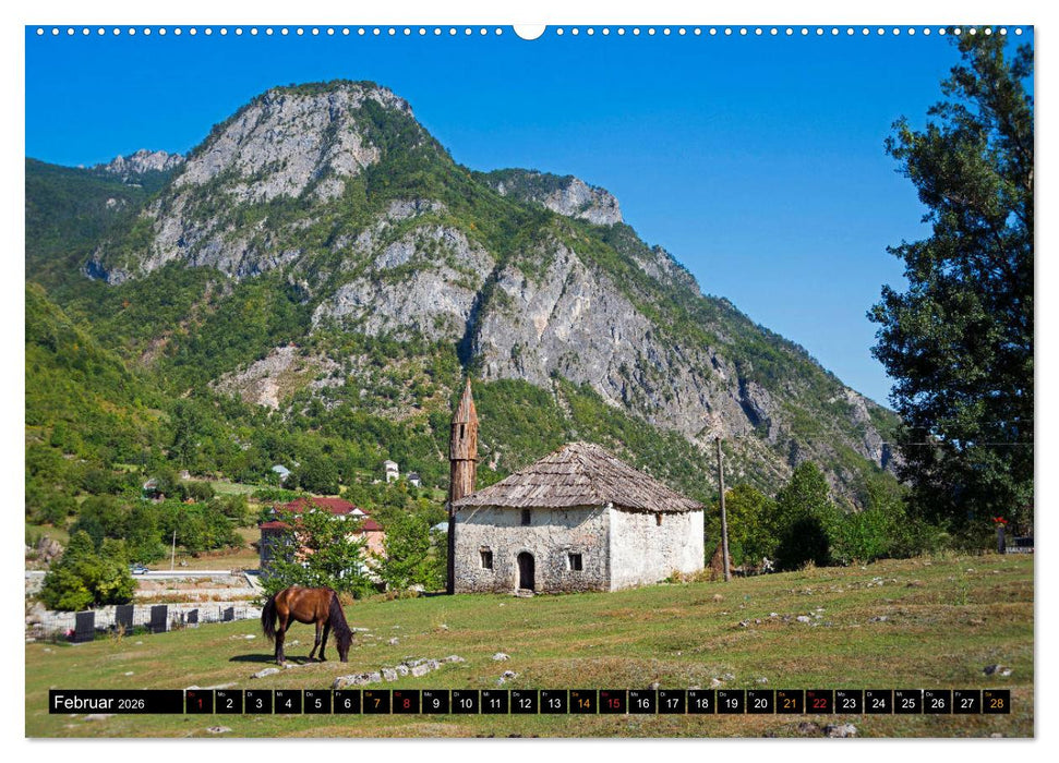 Landschaften in Albanien (CALVENDO Premium Wandkalender 2026)