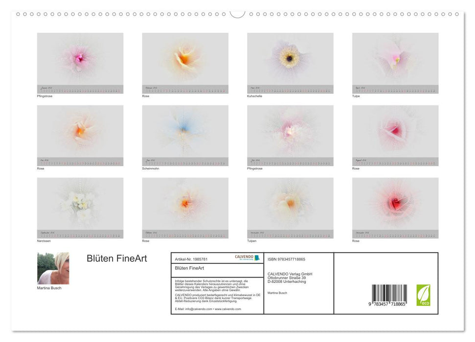 Blüten FineArt (CALVENDO Premium Wandkalender 2026)