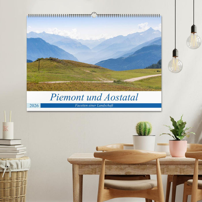 Piemont und Aostatal (CALVENDO Wandkalender 2026)