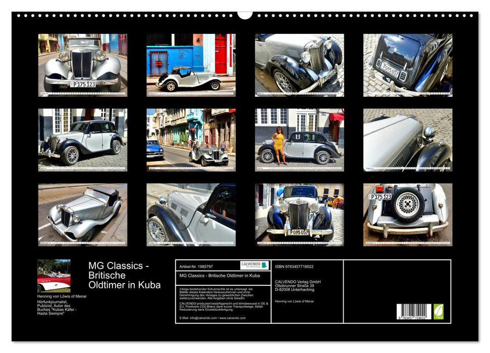 MG Classics - Britische Oldtimer in Kuba (CALVENDO Wandkalender 2026)
