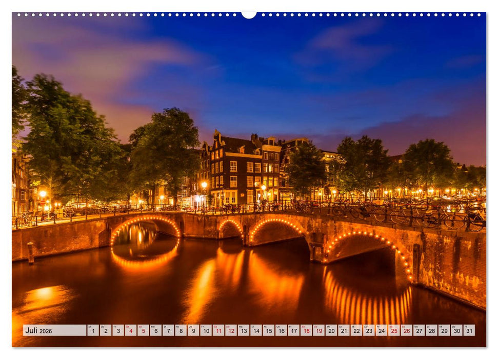 AMSTERDAM Idylle und Historie (CALVENDO Premium Wandkalender 2026)