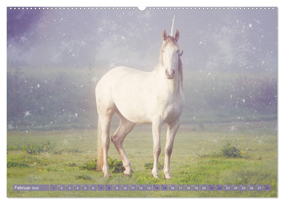 Einhorn Love - Fantasiewelt (CALVENDO Premium Wandkalender 2026)