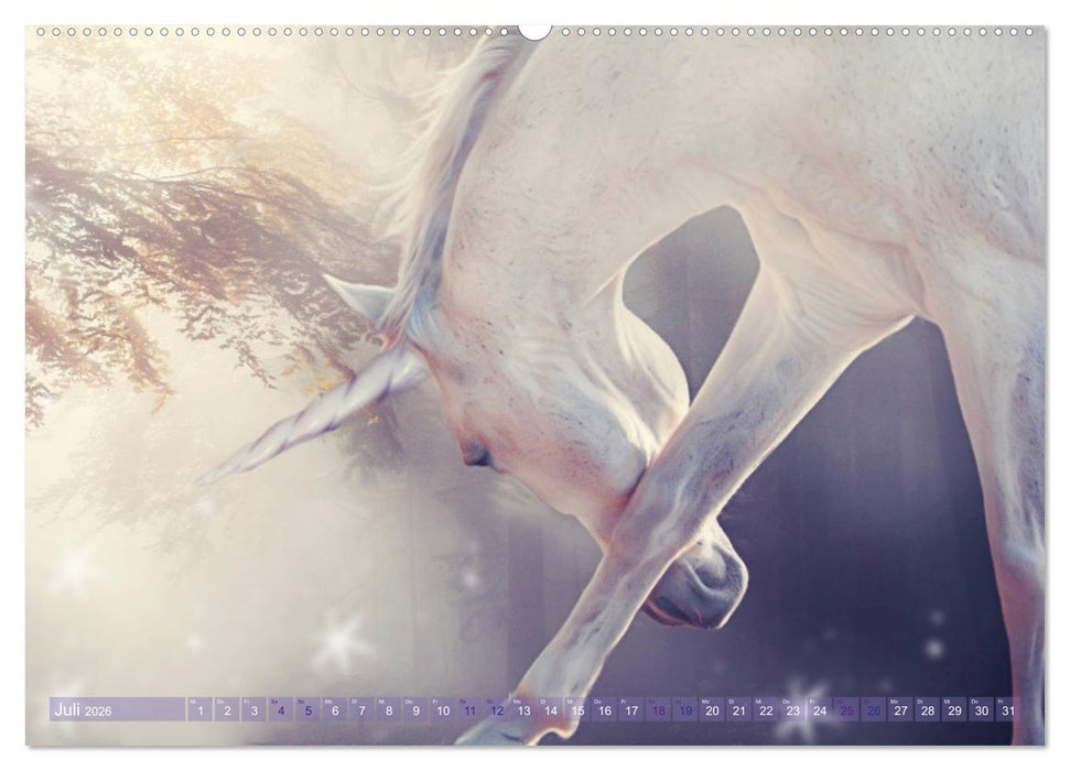 Einhorn Love - Fantasiewelt (CALVENDO Premium Wandkalender 2026)