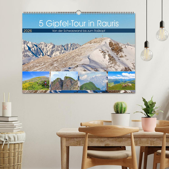 5 Gipfel-Tour in Rauris (CALVENDO Wandkalender 2026)