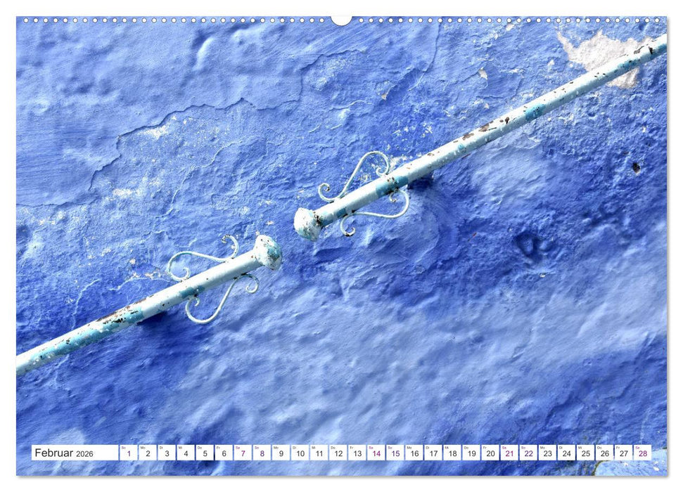 Chefchaouen - Blue Details (CALVENDO Premium Wandkalender 2026)