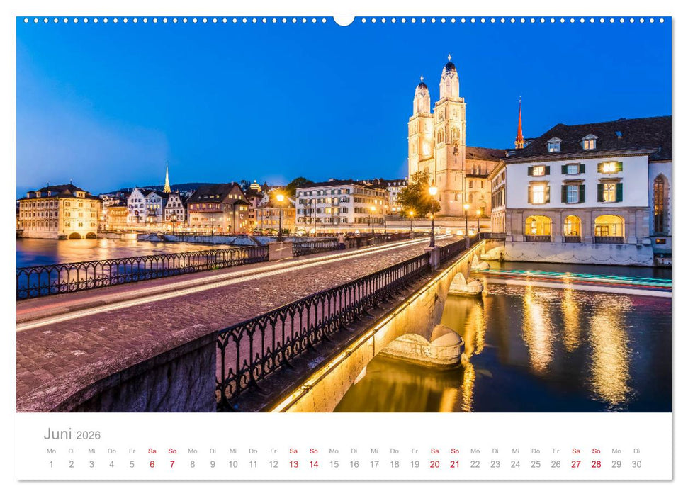 TRAUMZIELE DER SCHWEIZ Impressionen (CALVENDO Premium Wandkalender 2026)