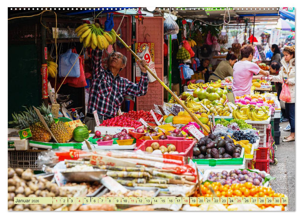 Märkte der Welt - fotografische Impressionen von Märkten berühmter Städte (CALVENDO Wandkalender 2026)
