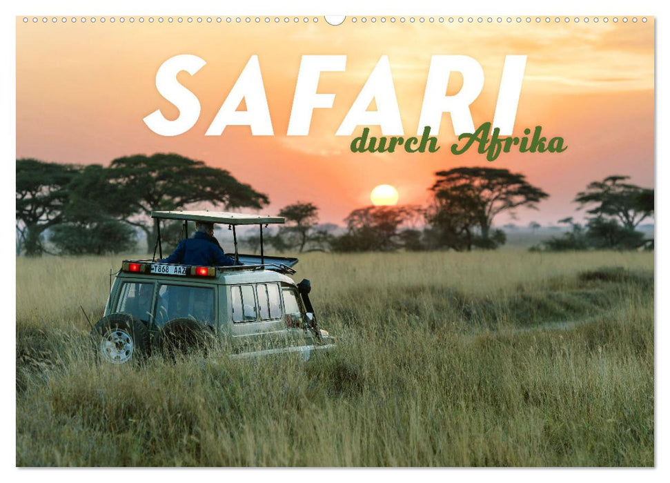 Safari durch Afrika (CALVENDO Wandkalender 2026)
