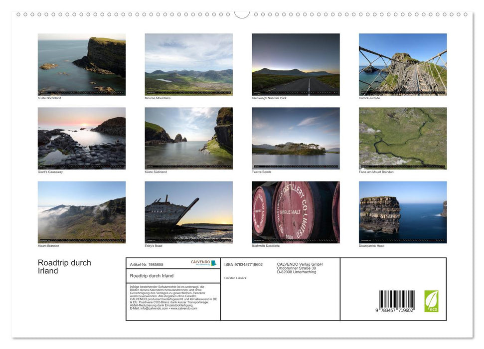 Roadtrip durch Irland (CALVENDO Premium Wandkalender 2026)