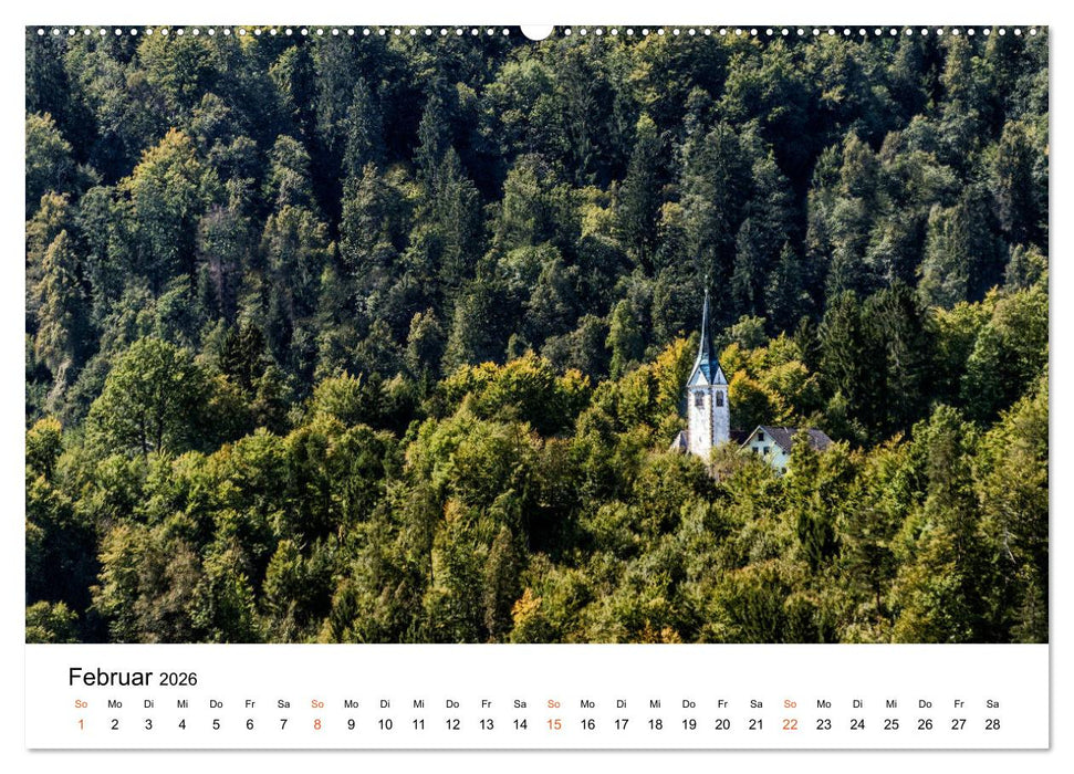 Oberkrain und Triglav-Nationalpark (CALVENDO Wandkalender 2026)