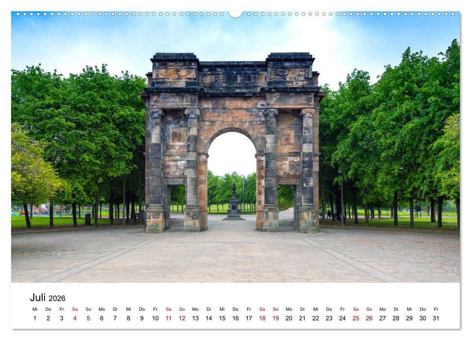 Faszination Glasgow (CALVENDO Premium Wandkalender 2026)