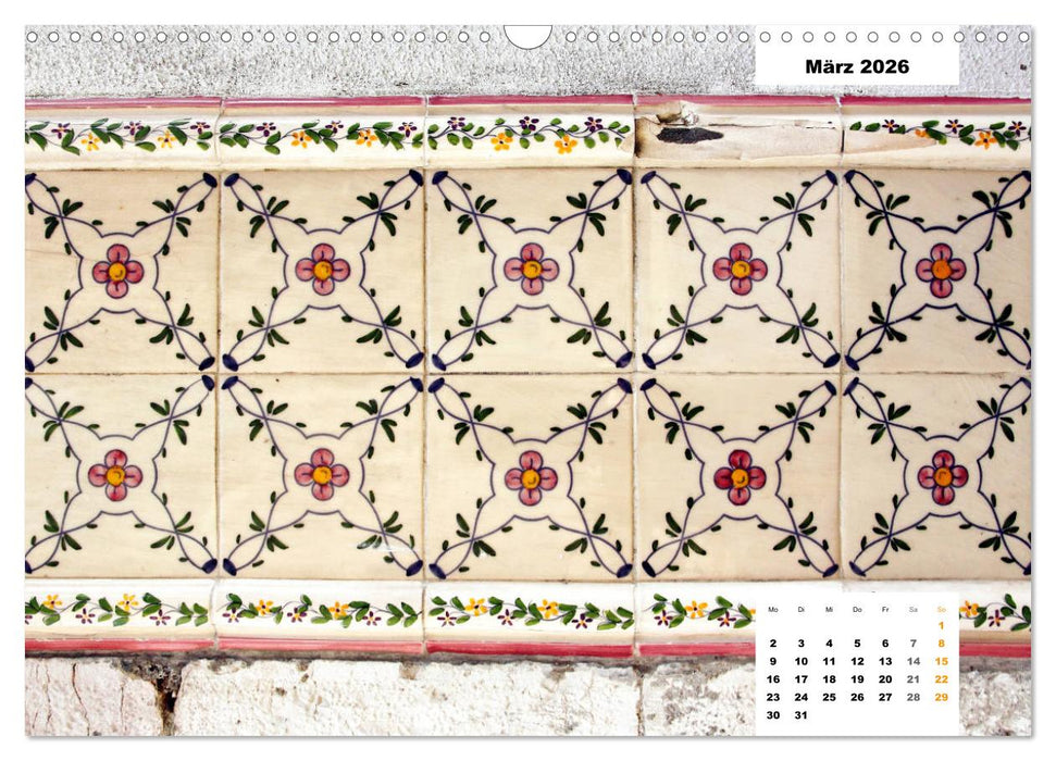 Lissabons Azulejos (CALVENDO Wandkalender 2026)