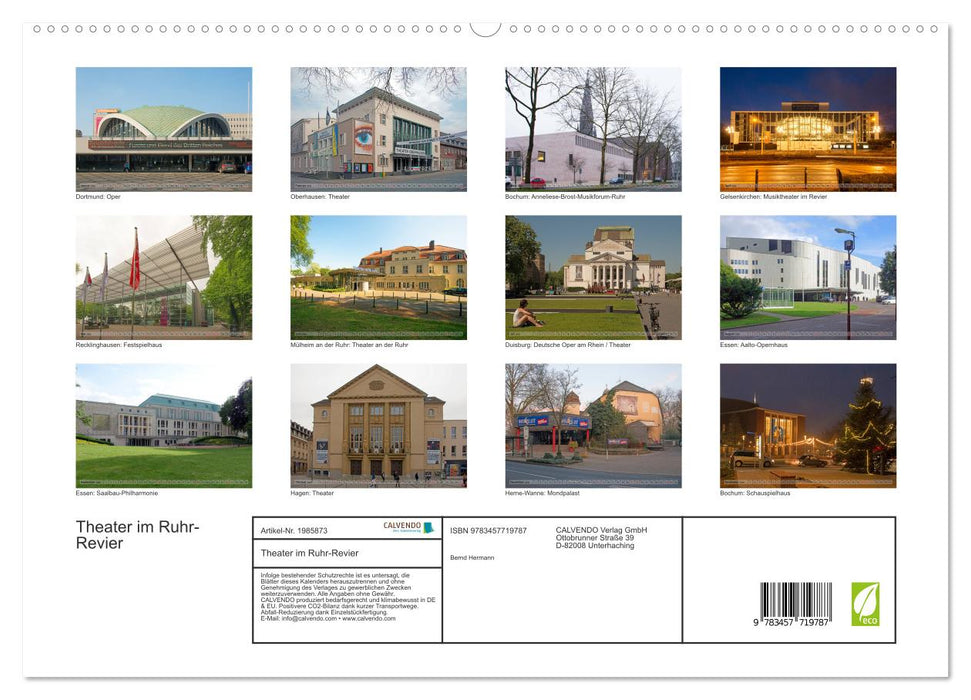 Theater im Ruhr-Revier (CALVENDO Premium Wandkalender 2026)