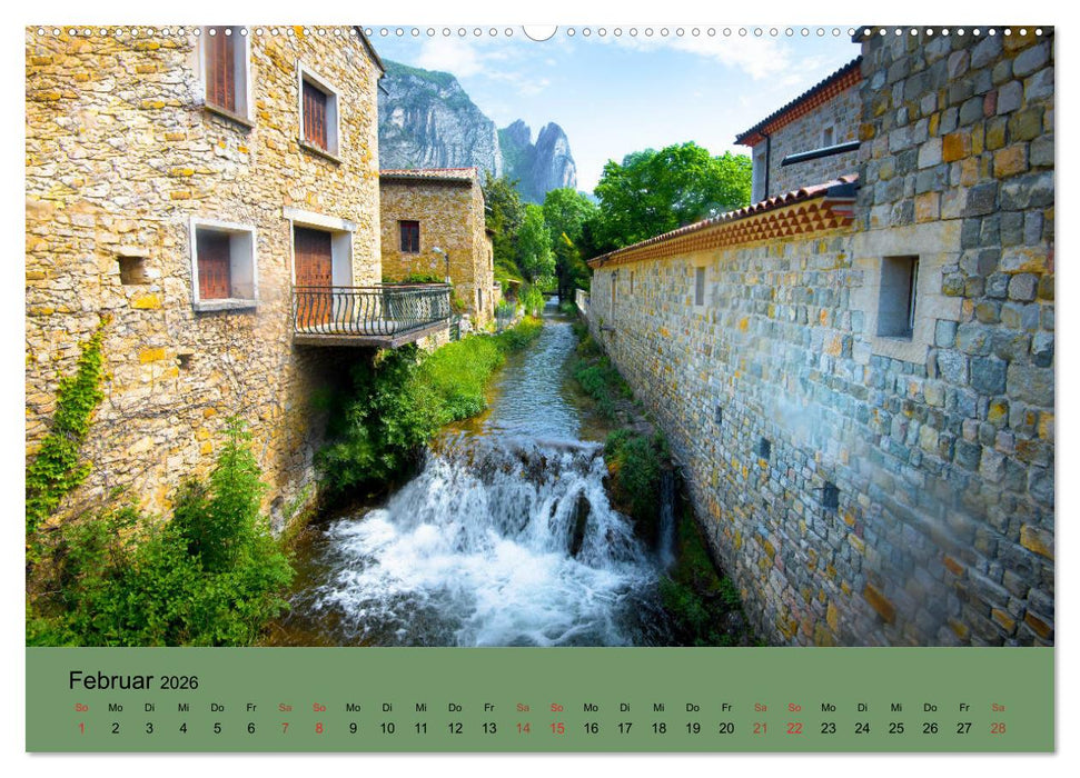 Dorfidyllen in Frankreich (CALVENDO Premium Wandkalender 2026)