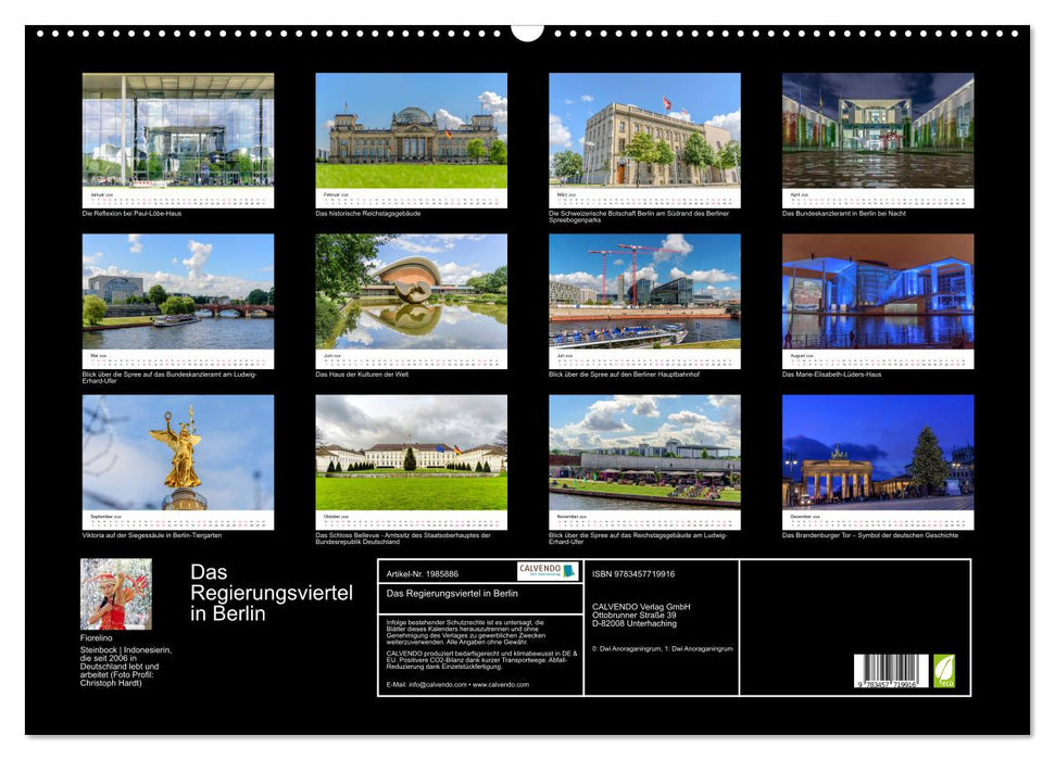 Das Regierungsviertel in Berlin (CALVENDO Wandkalender 2026)