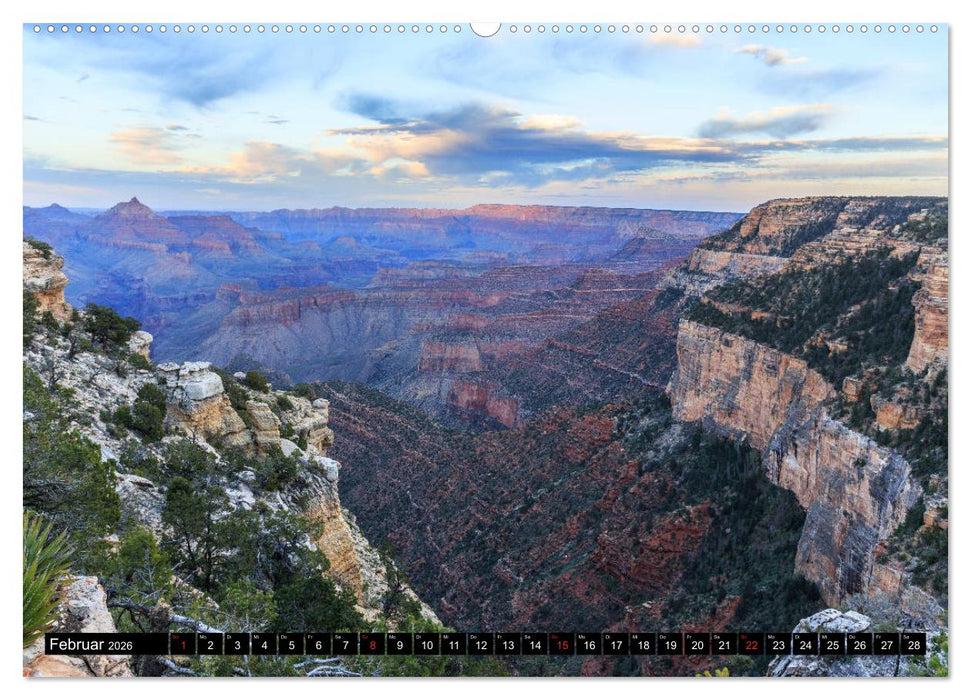 GRAND CANYON - Einblicke (CALVENDO Premium Wandkalender 2026)