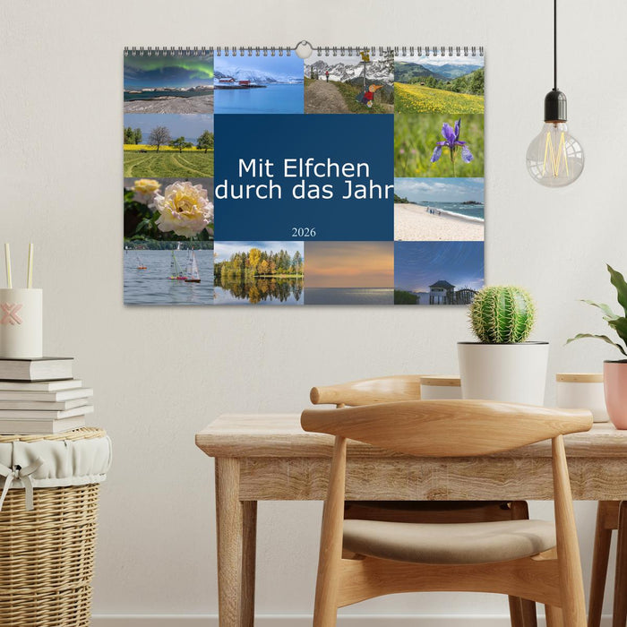 Mit Elfchen durch das Jahr (CALVENDO Wandkalender 2026)