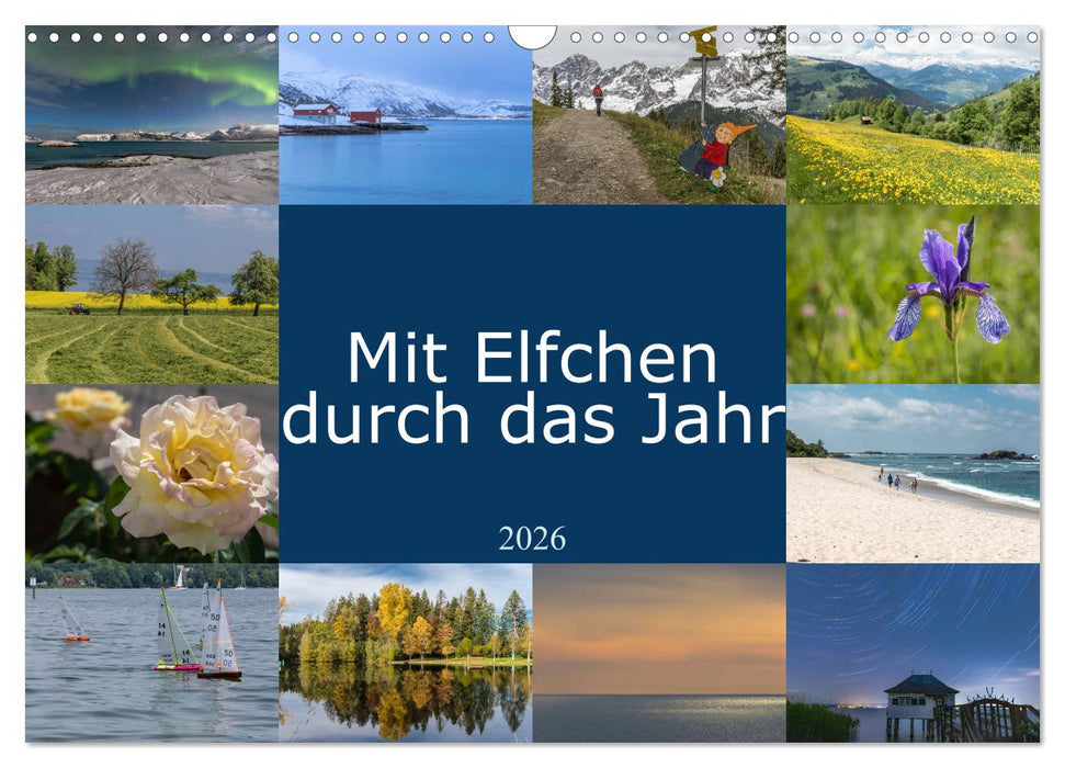 Mit Elfchen durch das Jahr (CALVENDO Wandkalender 2026)
