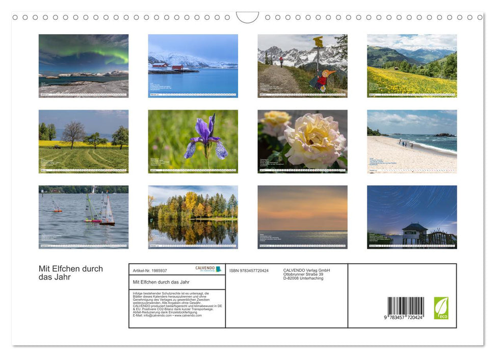 Mit Elfchen durch das Jahr (CALVENDO Wandkalender 2026)