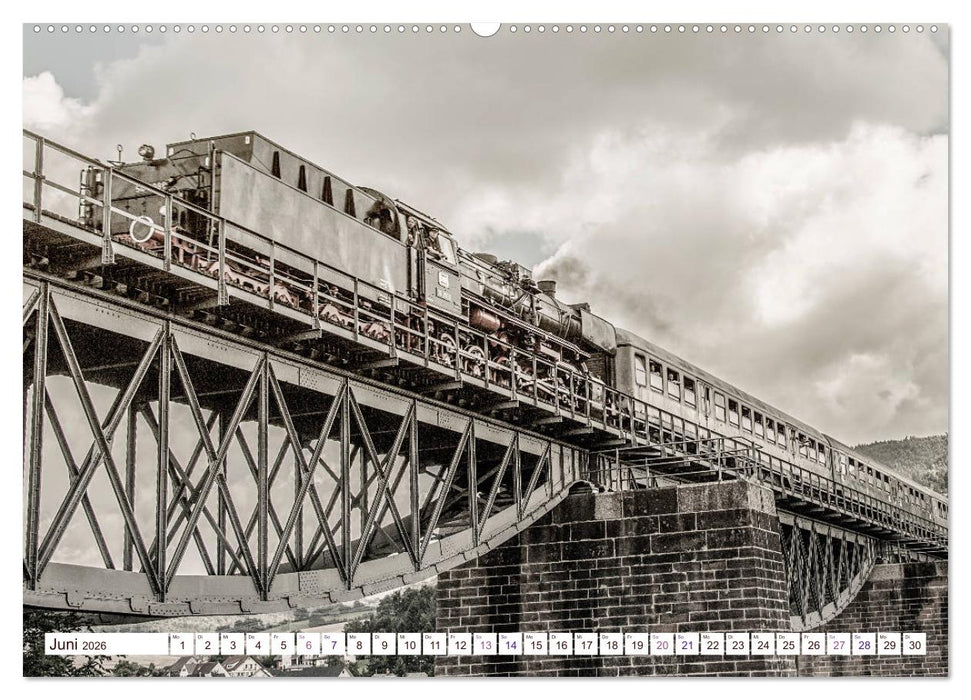 Dampflokomotiven - dampfende Stahlkolosse (CALVENDO Premium Wandkalender 2026)