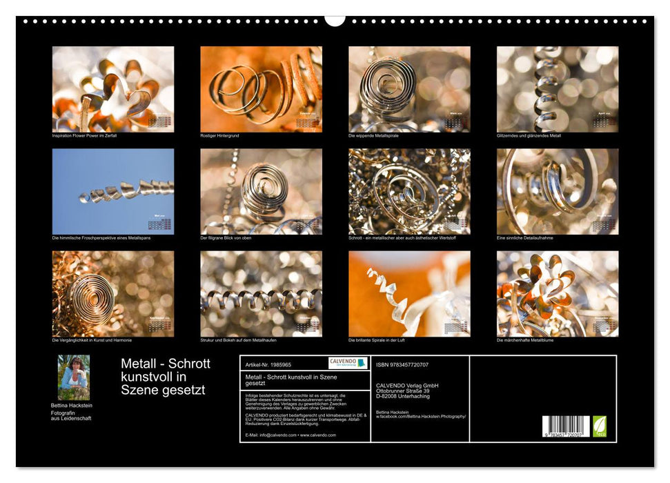 Metall - Schrott kunstvoll in Szene gesetzt (CALVENDO Wandkalender 2026)