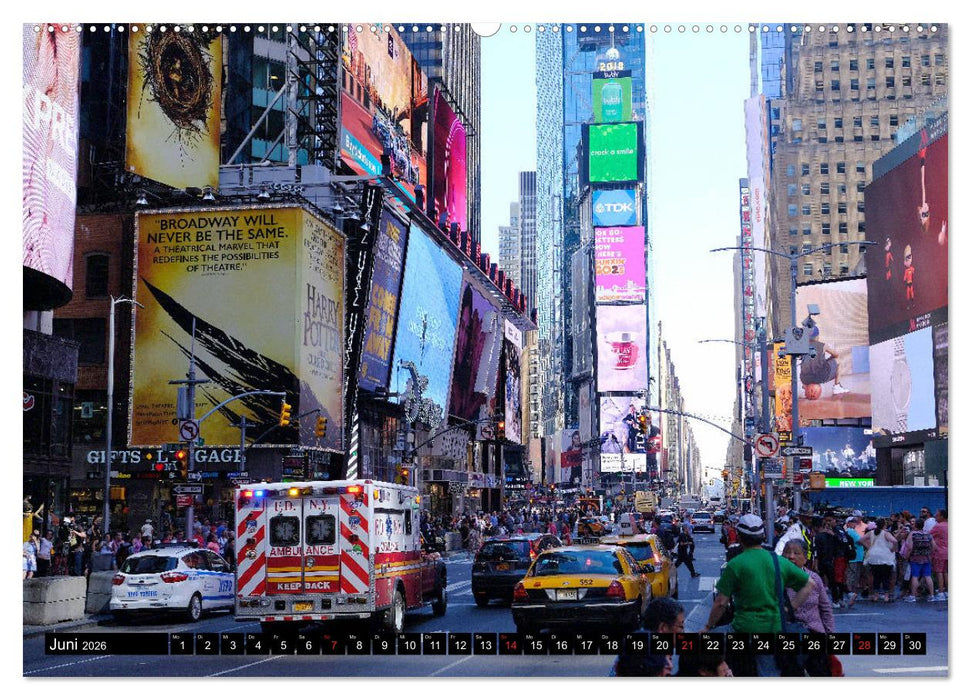 New York - 4 Tage unterwegs im Big Apple (CALVENDO Premium Wandkalender 2026)