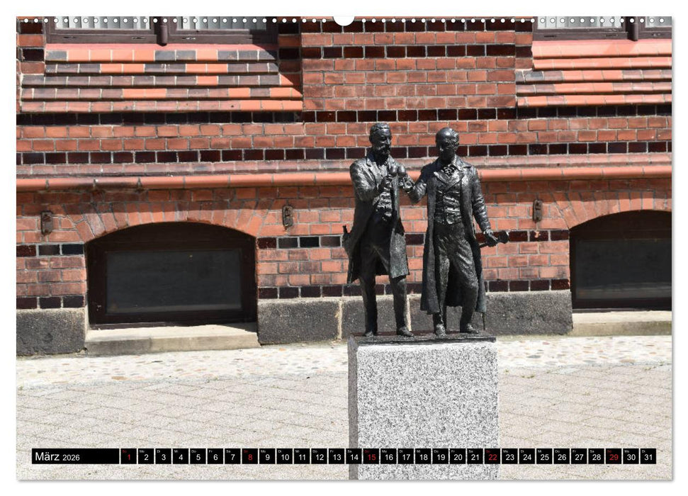 Grabow - Fachwerkstadt an der Elde (CALVENDO Premium Wandkalender 2026)