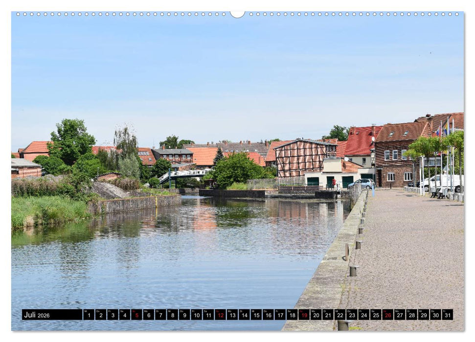 Grabow - Fachwerkstadt an der Elde (CALVENDO Premium Wandkalender 2026)