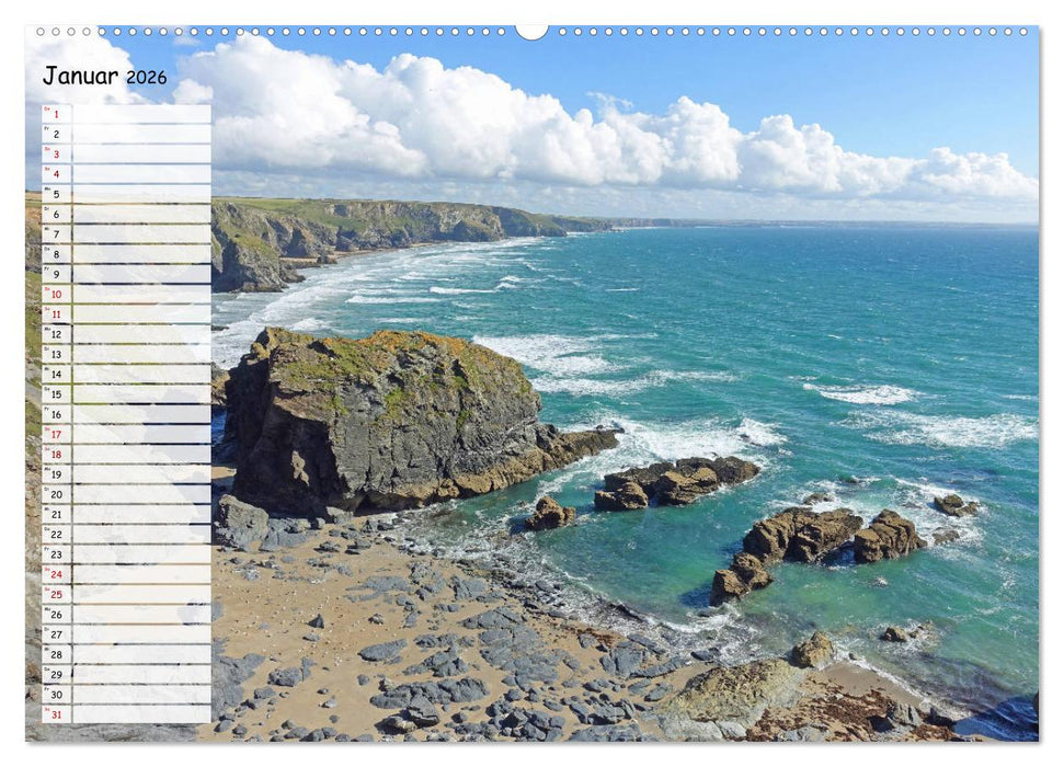 Cornwall. Terminkalender (CALVENDO Premium Wandkalender 2026)