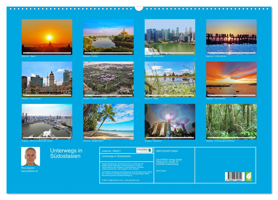 Unterwegs in Südostasien (CALVENDO Wandkalender 2026)