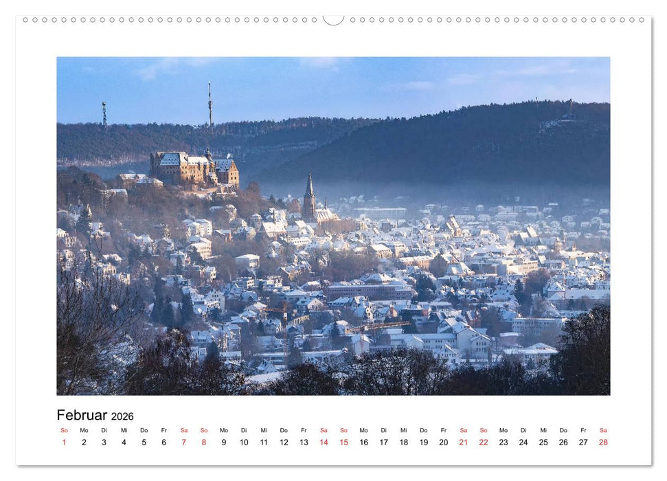 Marburg an der Lahn - ein Jahr in Bildern (CALVENDO Premium Wandkalender 2026)
