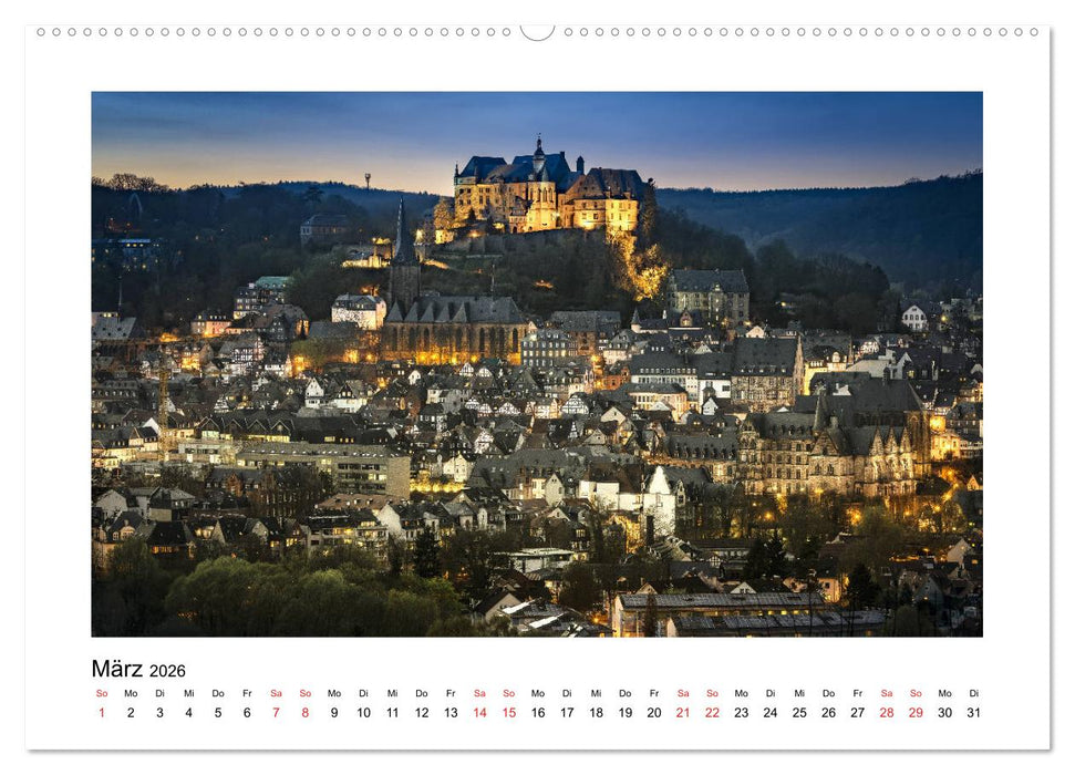 Marburg an der Lahn - ein Jahr in Bildern (CALVENDO Premium Wandkalender 2026)