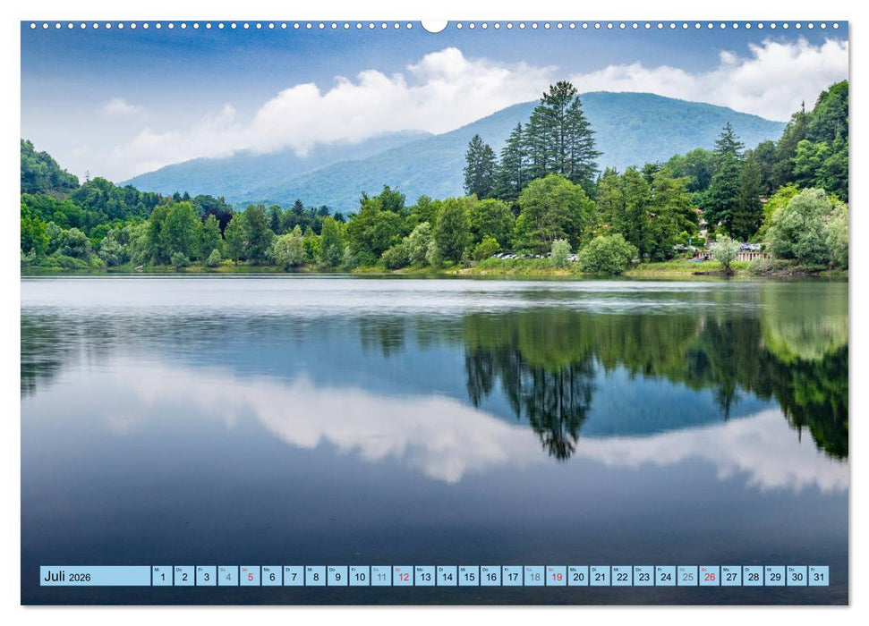 Italiens romantische Seen (CALVENDO Premium Wandkalender 2026)