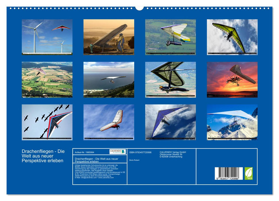 Drachenfliegen - Die Welt aus neuer Perspektive erleben (CALVENDO Premium Wandkalender 2026)