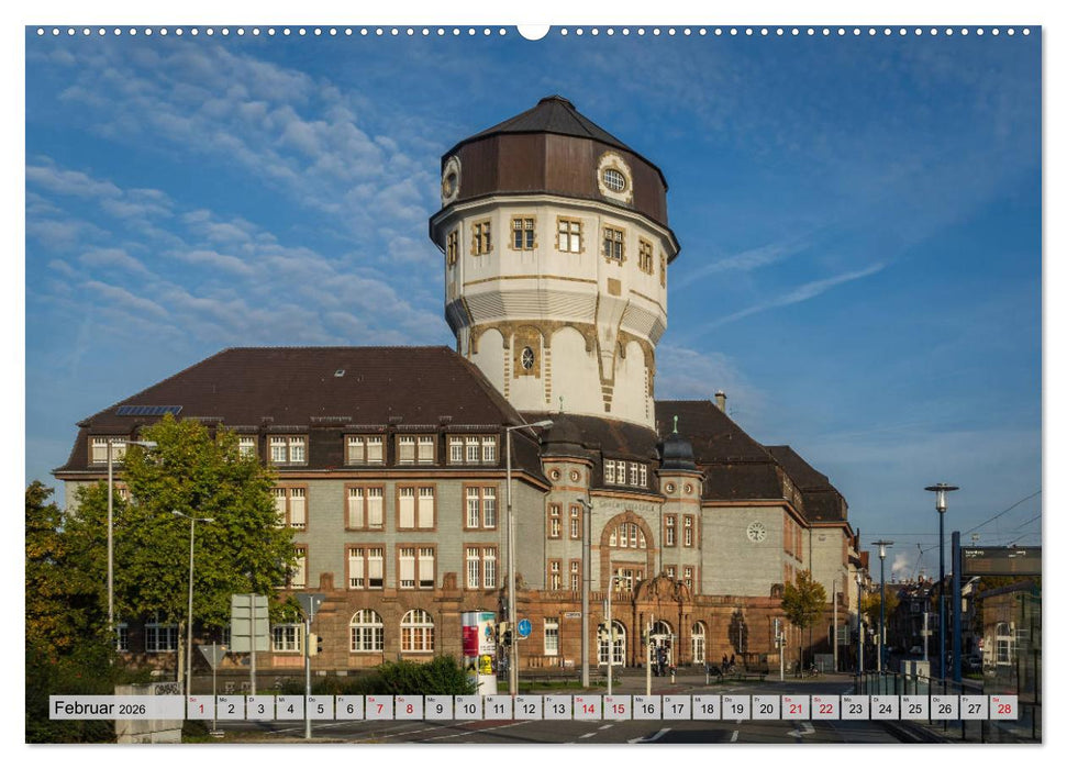 Mannheim - Stadt der Wassertürme (CALVENDO Premium Wandkalender 2026)