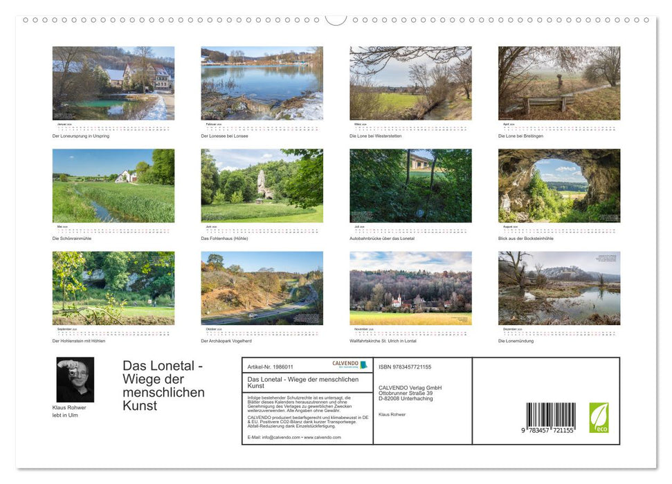Das Lonetal - Wiege der menschlichen Kunst (CALVENDO Premium Wandkalender 2026)