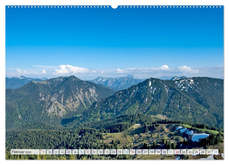 Sehnsuchtsziel Berge - Unterwegs in den Bergwelt rund um München (CALVENDO Premium Wandkalender 2026)