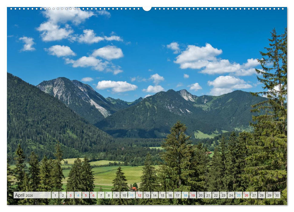 Sehnsuchtsziel Berge - Unterwegs in den Bergwelt rund um München (CALVENDO Premium Wandkalender 2026)