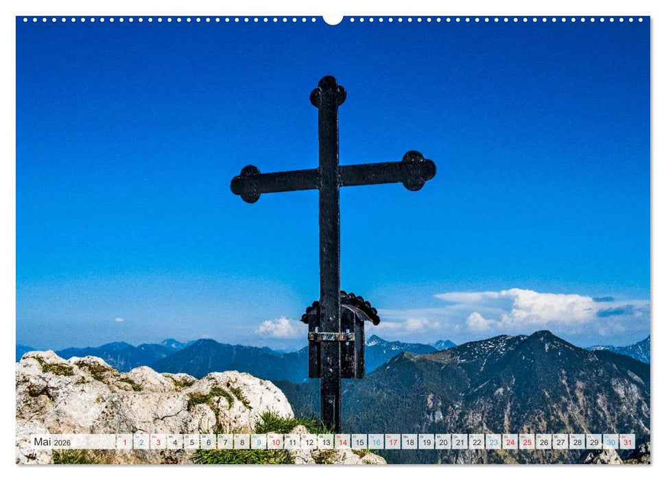 Sehnsuchtsziel Berge - Unterwegs in den Bergwelt rund um München (CALVENDO Premium Wandkalender 2026)