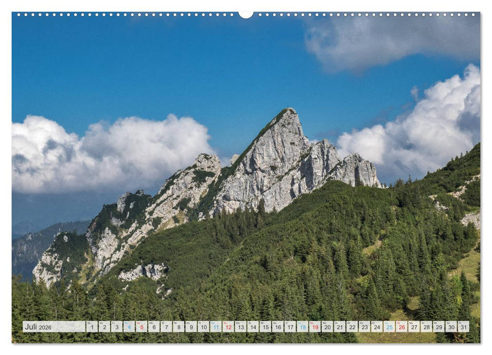 Sehnsuchtsziel Berge - Unterwegs in den Bergwelt rund um München (CALVENDO Premium Wandkalender 2026)