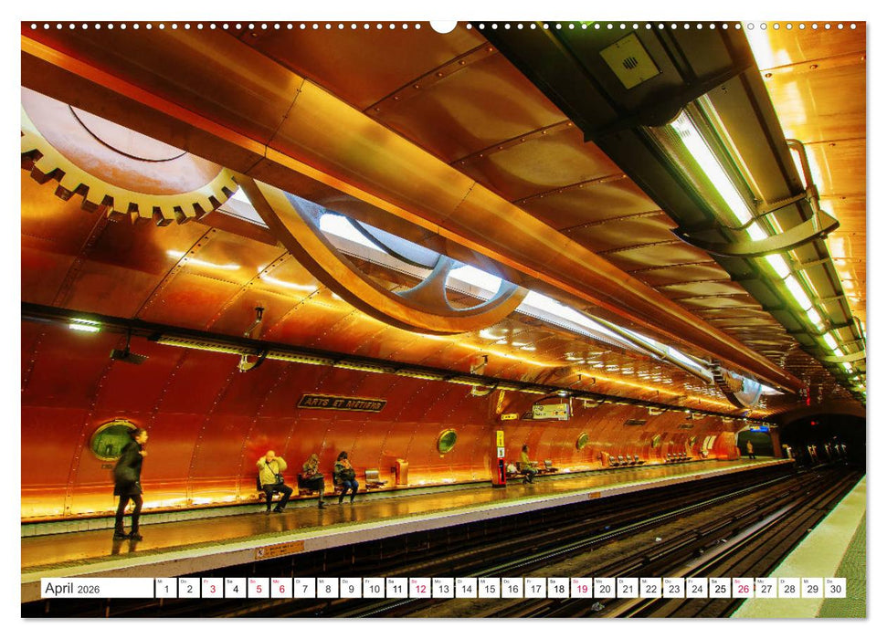 Geliebtes Paris - Ein Bilderbogen aus der Stadt der Liebe (CALVENDO Wandkalender 2026)