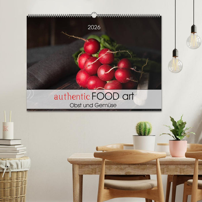 authentic FOOD art Obst und Gemüse (CALVENDO Wandkalender 2026)
