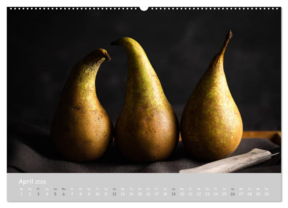 authentic FOOD art Obst und Gemüse (CALVENDO Wandkalender 2026)