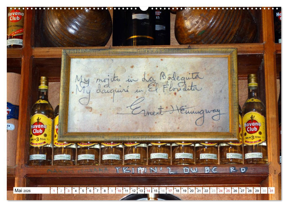 Hemingways Havanna - Ein Dichter und seine Stadt (CALVENDO Premium Wandkalender 2026)