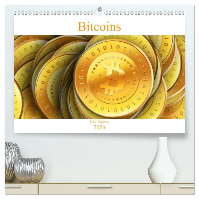 Bitcoins (CALVENDO Premium Wandkalender 2026)