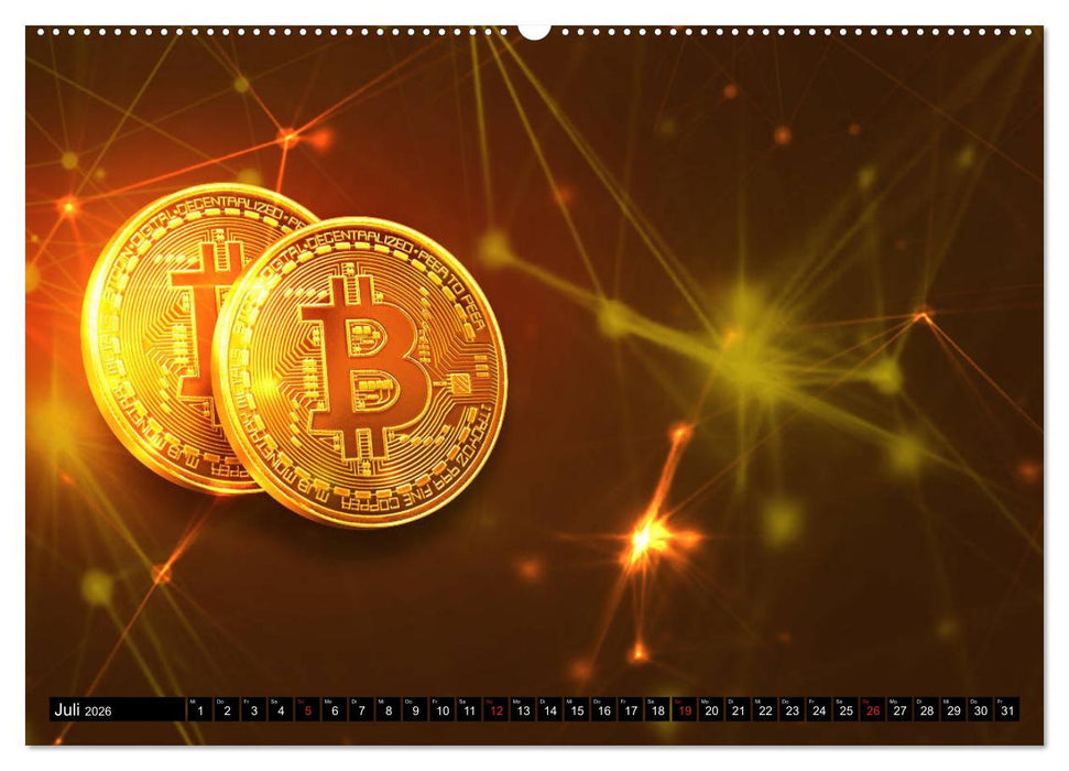 Bitcoins (CALVENDO Premium Wandkalender 2026)