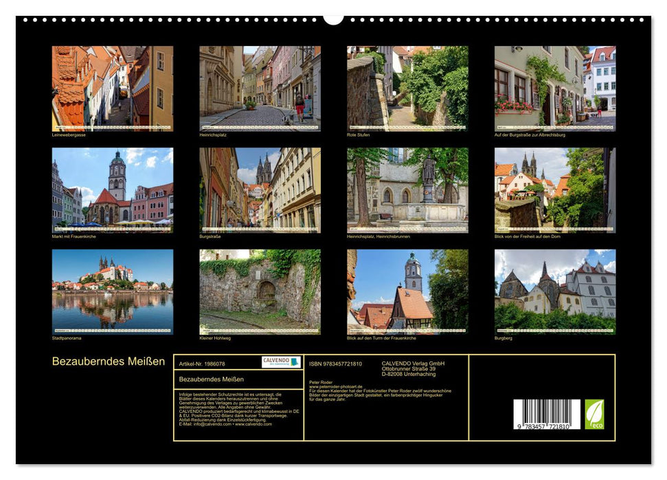 Bezauberndes Meißen (CALVENDO Premium Wandkalender 2026)