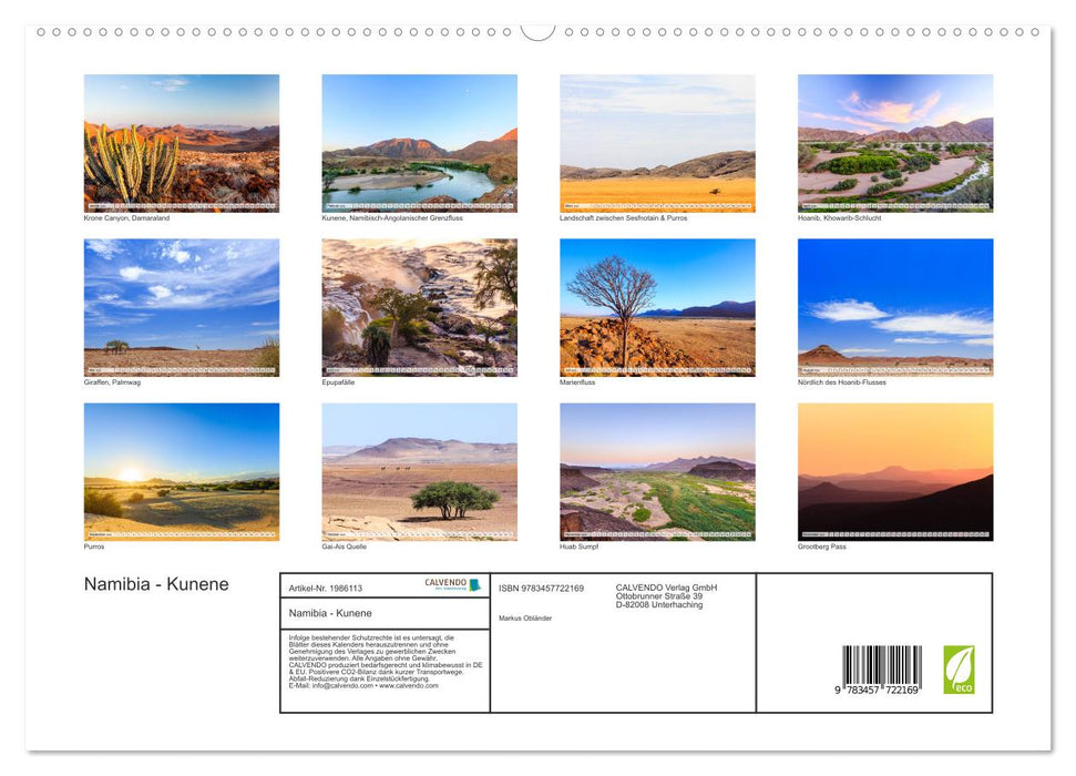 Namibia - Kunene (CALVENDO Premium Wandkalender 2026)