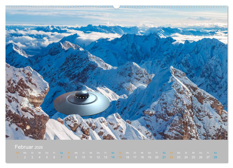 Fantastisch und surreal - unbekannte Flugobjekte (CALVENDO Wandkalender 2026)